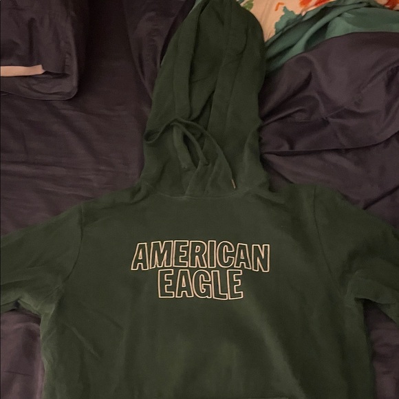American Eagle Outfitters Dark Green Hoodie - Picture 1 of 4